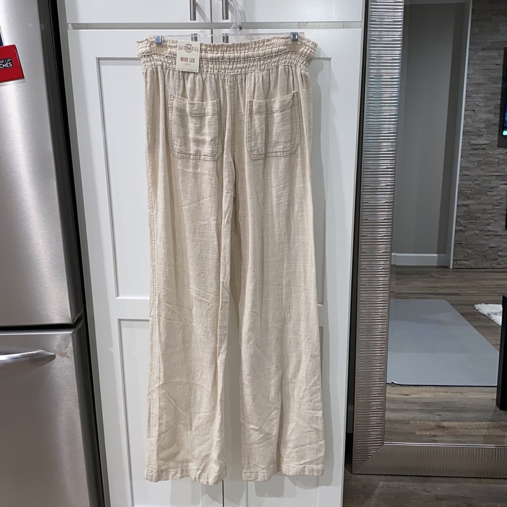 Khaki linen pants - Picture 6 of 9